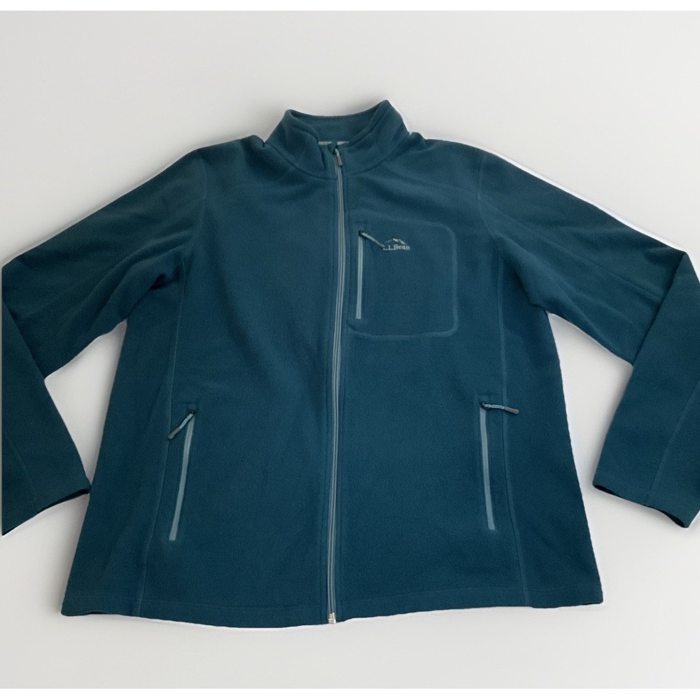 L.L. Bean Fleece Jacket Slightly Fitted 505090 - Large Regular - Picture 2 of 5